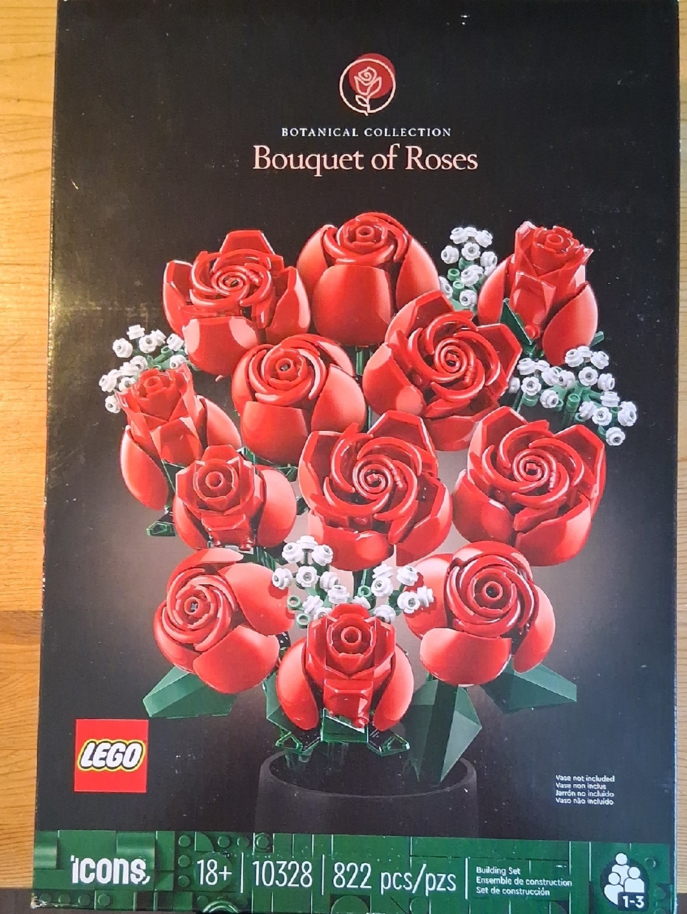 Lego Red Rose Bouquet with White Accents